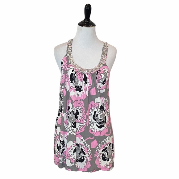INC International Concepts Floral Embellished Tank - Picture 2 of 5